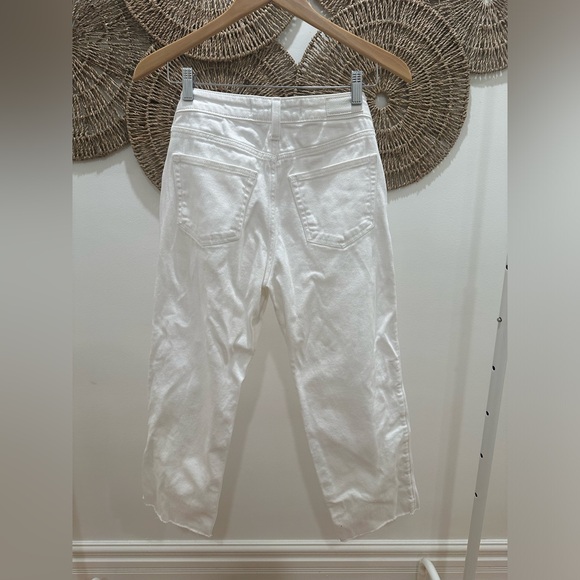 Hollister high-rise vintage straight leg white jeans - Picture 2 of 3